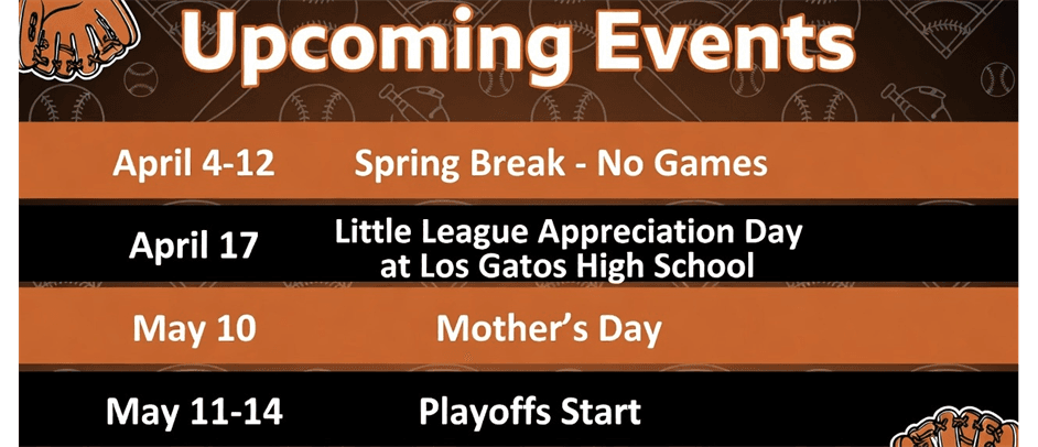 Save the Date - 2026 Season Calendar