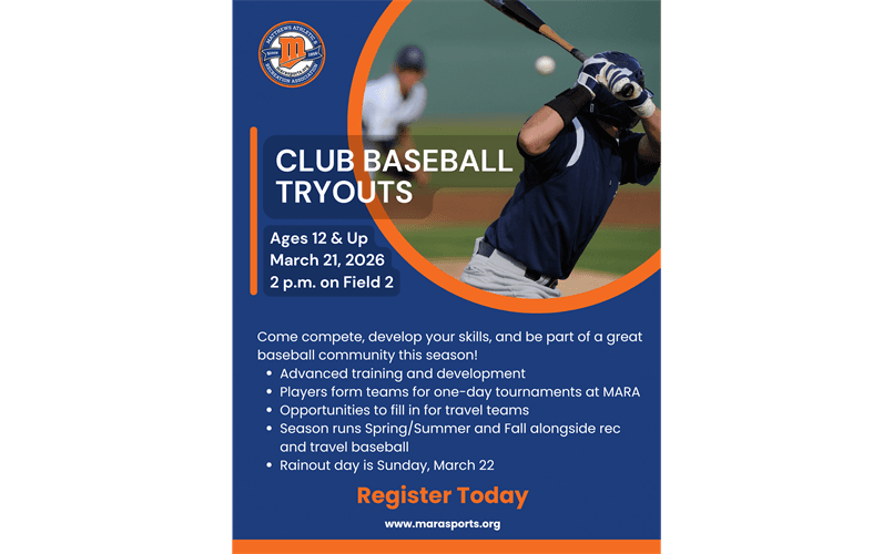 Club Baseball Tryouts - Ages 12 and Up