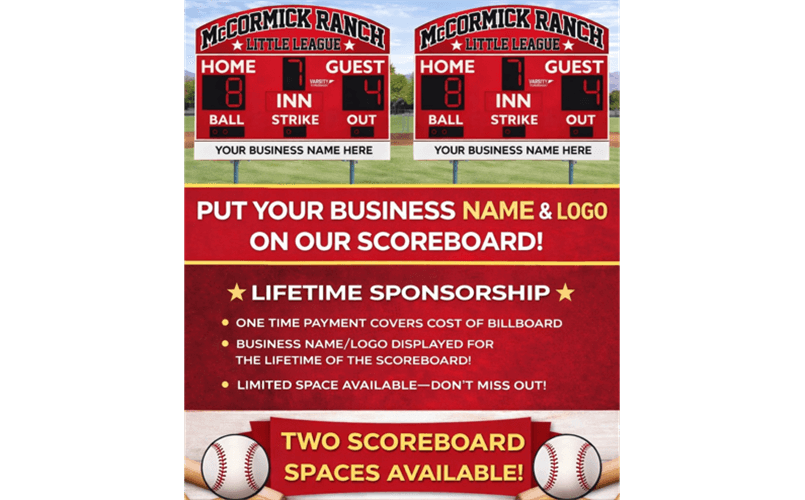 Cocopah Scoreboard Sponsorship Opportunity
