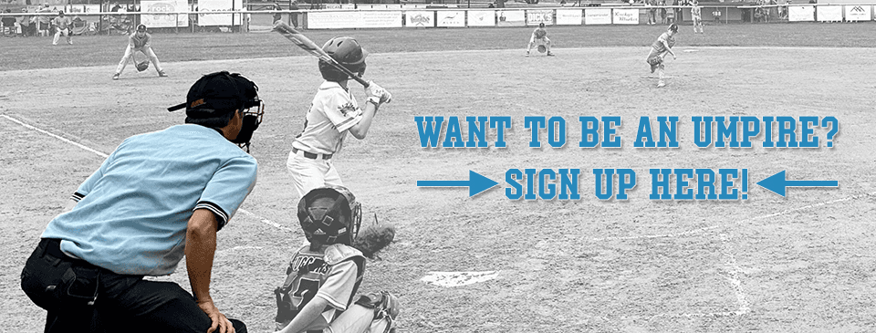 Sign up to be an Umpire in 2026