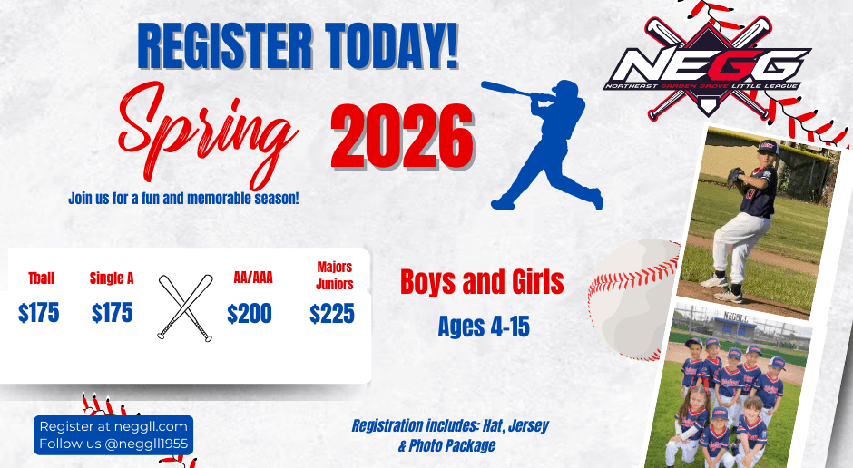 REGISTRATION IS NOW OPEN