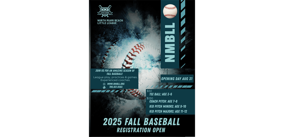 2025 Fall Baseball - Registration is Open!