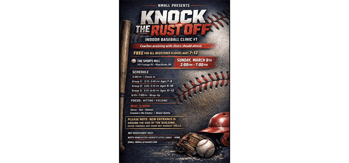 knock the Rust indoor Clinics