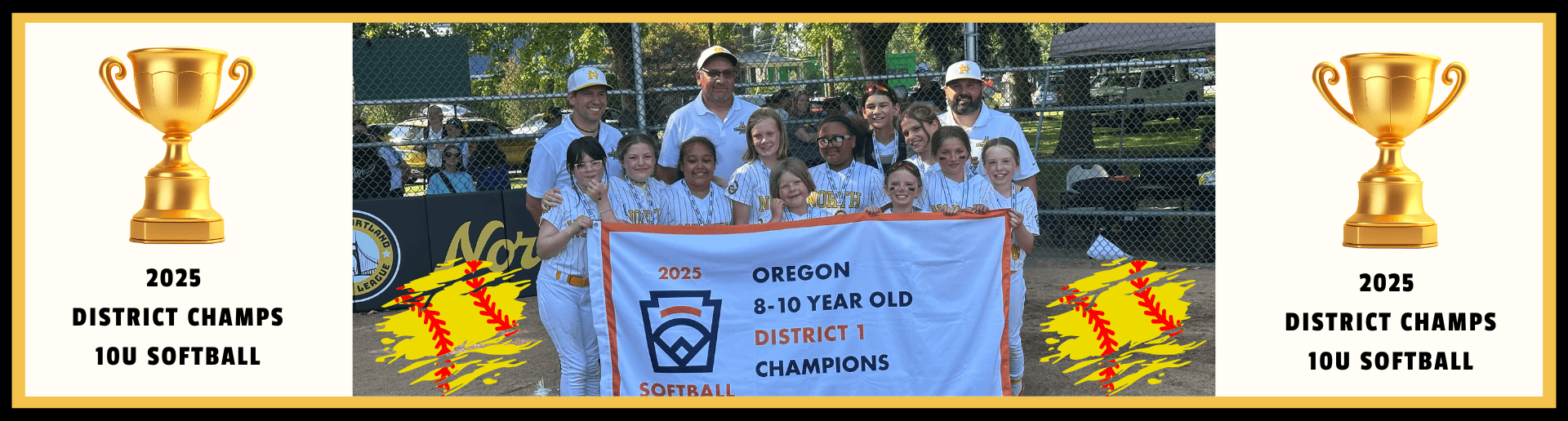 10U Softball District 1 Champs!
