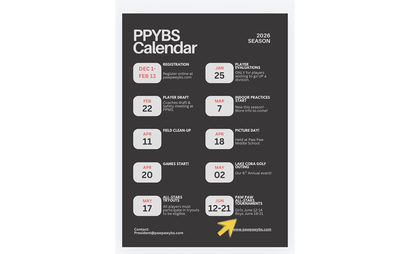 Paw Paw Youth Baseball/Softball photo