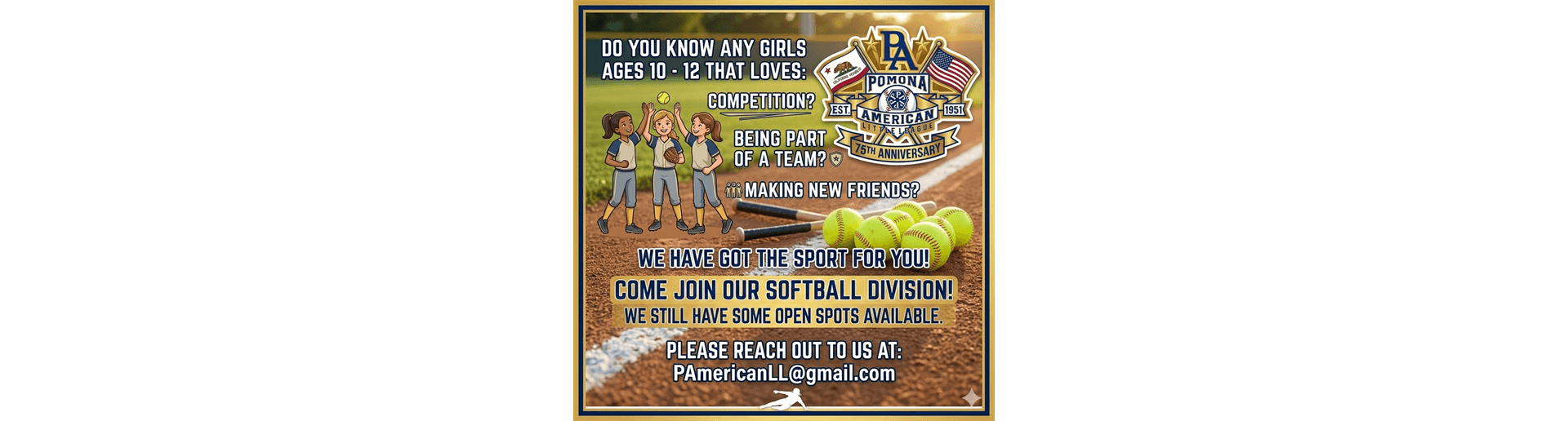 Softball Players Wanted!