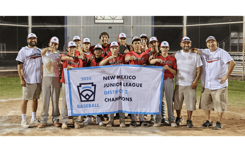 2025 Junior Baseball NM District 2 Champs