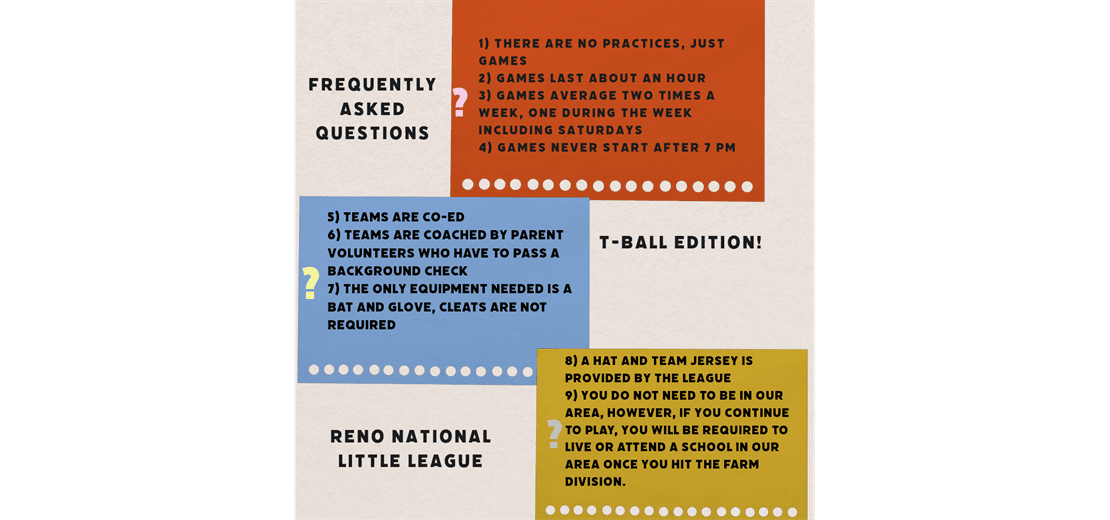 FAQ - T-Ball Edition!