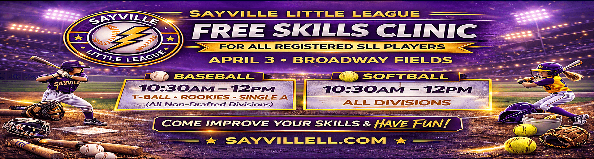 Thank you to all Sayville JV/Varsity Coaches and Players for Supporting this event!