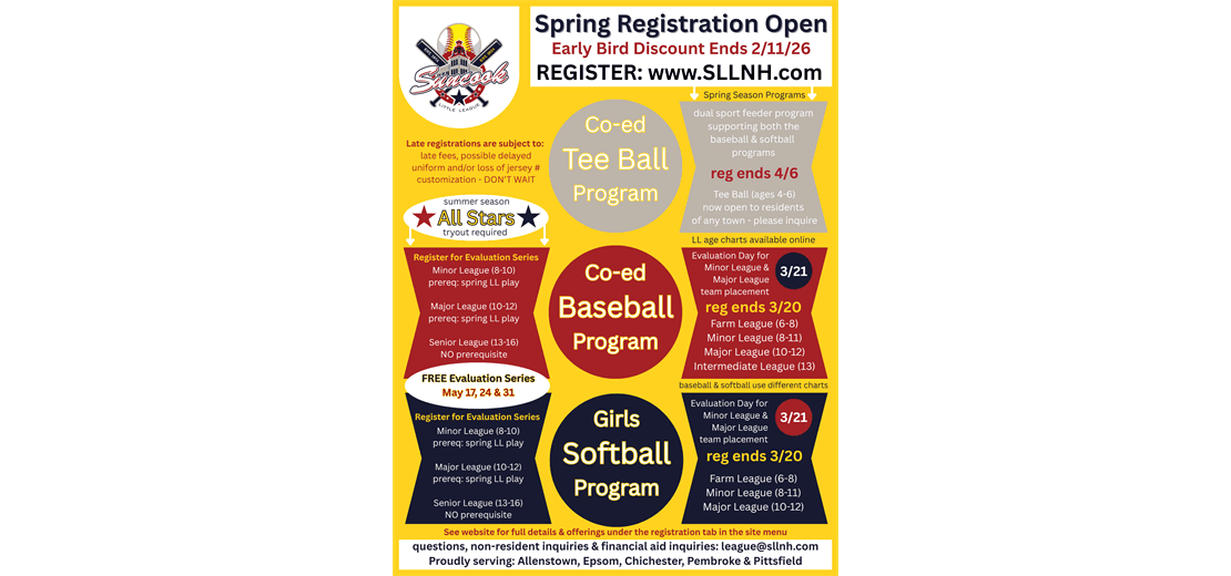 Spring Registration is Now Open!