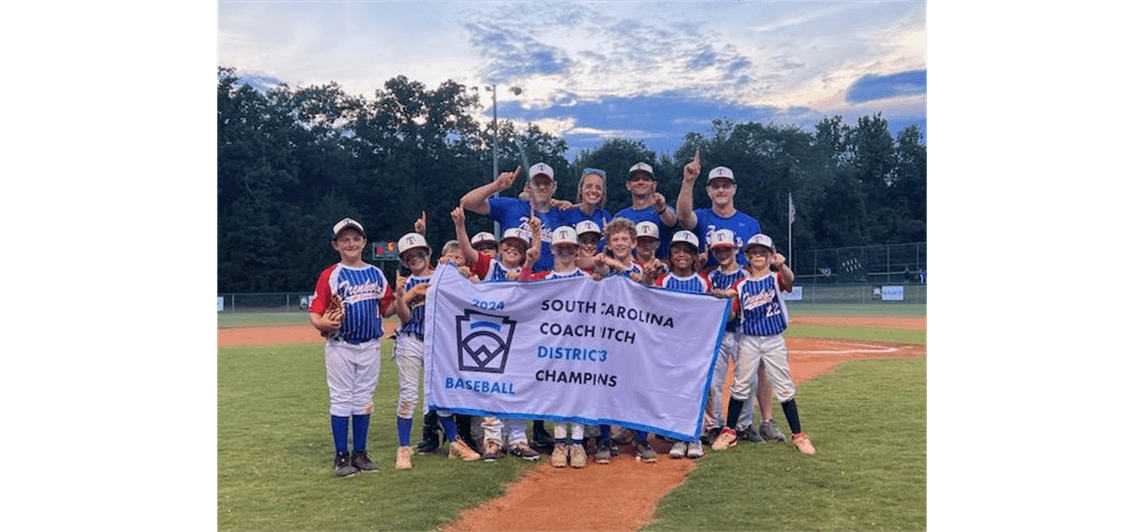 Coach Pitch Baseball District Champs