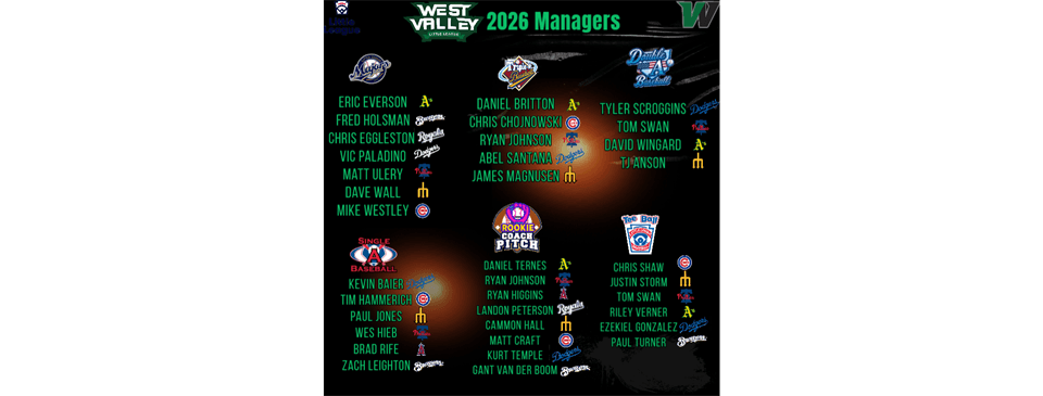 2026 WVLL Managers