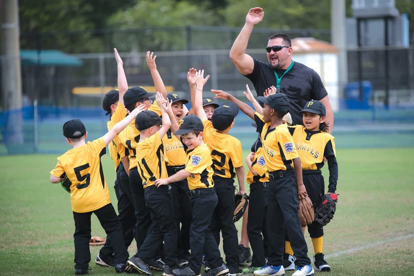 Team celebrating after a game