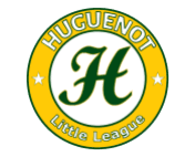 Huguenot Little League Baseball logo