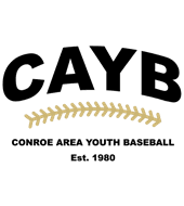 Conroe Area Youth Baseball logo